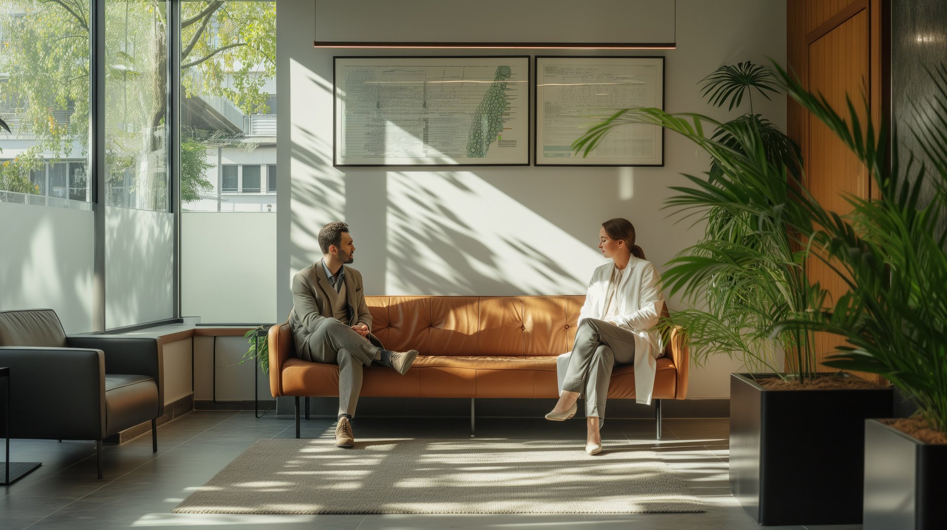 Medical clinic waiting area